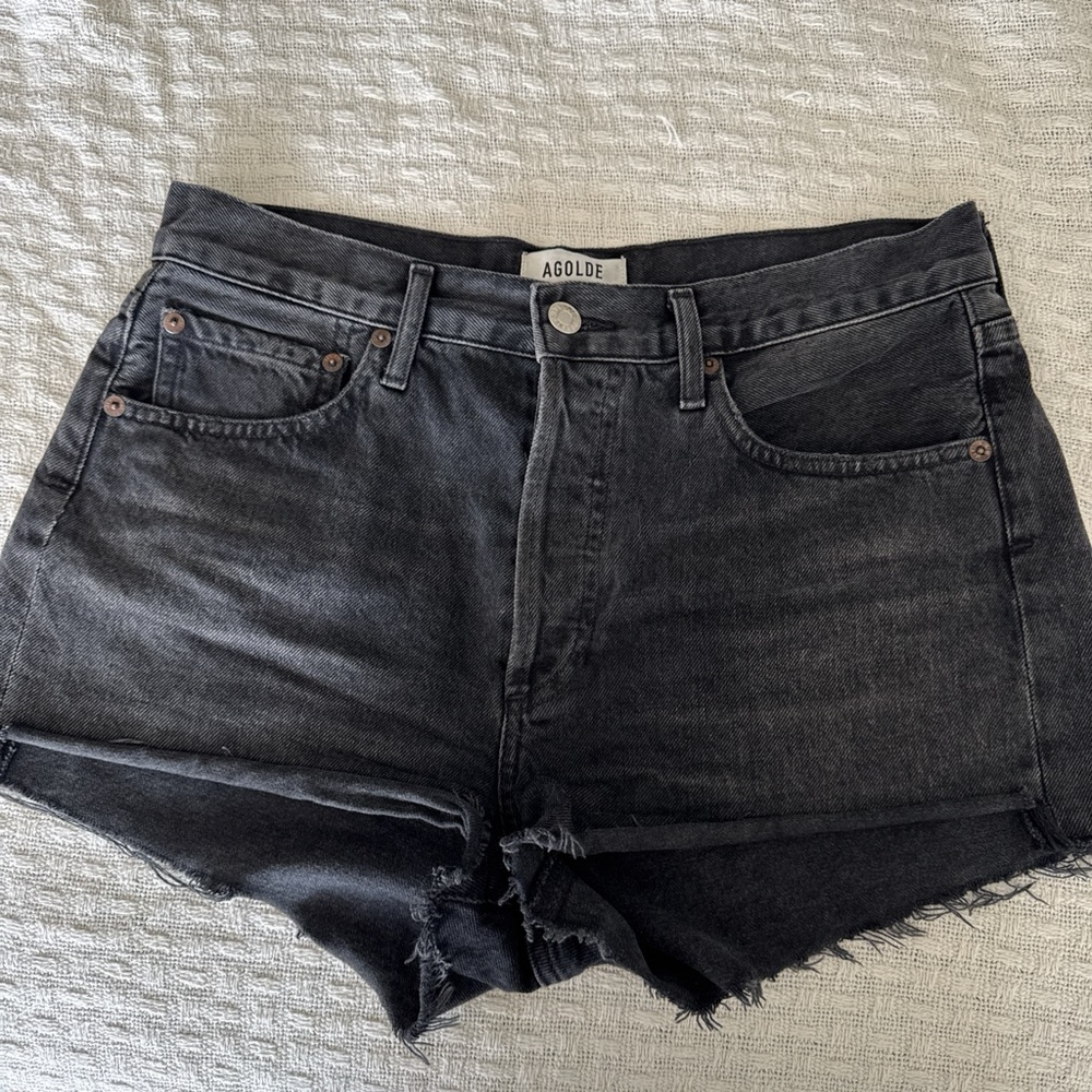 Agolde Charcoal Jean Shorts